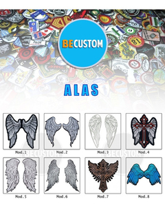 Parche Bordado Grande Para Espalda Par De Alas Mod 5 - comprar online