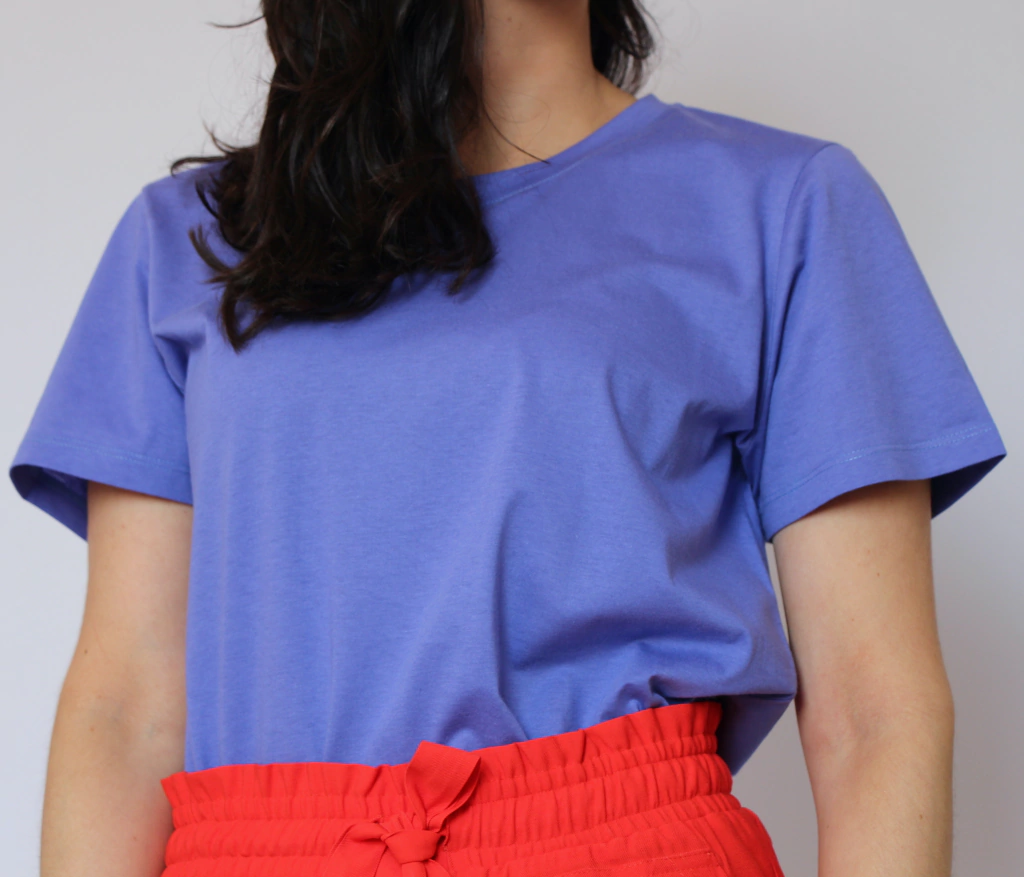 Camiseta Algodão Orgânico - Hortênsia (Decote Redondo)