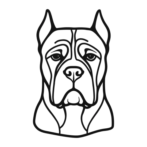 Quadro Escultura de Parede Cachorro Cane Corso