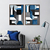 Conjunto Quadro Decorativo Abstração em Azul - comprar online