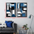 Conjunto Quadro Decorativo Abstração em Azul - buy online