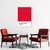 Quadro Decorativo Cores, Crimson Red