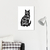 Quadro Decorativo Frase, Gente legal tem Gato - comprar online