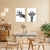 Imagen de Conjunto Quadro Decorativo, Girafas gêmeas Preto e Branco