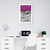 Imagen de Quadro Decorativo Roxo, Linhas Abstratas