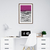 Quadro Decorativo Roxo, Linhas Abstratas - comprar online