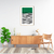 Quadro Decorativo Verde, Linhas Abstratas