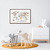 Quadro Decorativo Mapa Mundi Infantil, Animais