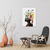 Quadro Decorativo Mulher Negra, Head Flowers Cinza