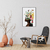 Quadro Decorativo Mulher Negra, Head Flowers Cinza