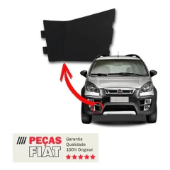 Tampa Reboque Dianteiro Preta Idea Adventure Original Fiat 100190288