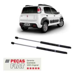 Par Amortecedores Da Tampa Traseira Fiat Novo Uno Original 51894339