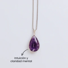 Collar gota - Amatista - Intución, desapego, claridad mental