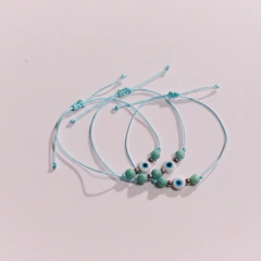 Pulseras de la Amistad Pack x 3— Amazonita + Ojo Turco para proteger el vinculo con amor - (copia) en internet