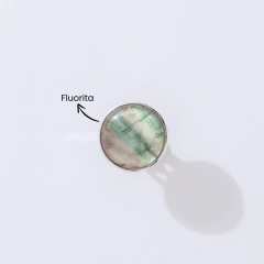 ANILLO REDONDO: FLUORITA "HABILITA LA COMUNICACIÓN Y BAJA EL ESTRES" - Propósito Puro