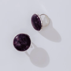 ANILLO REDONDO AMATISTA "CALMA E INTUICIÓN" - Propósito Puro