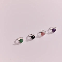 ANILLO REDONDO MINI CUARZO VERDE : “Mi corazón sana, se fortalece y vuelve a florecer.” en internet