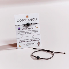 Pulsera Constancia - Onix mate: proceso, estabilidad y determinación