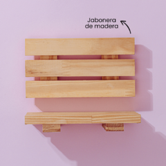 Jabonera de madera - comprar online