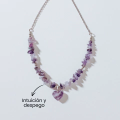 GARGANTILLA MORIA: AMATISTA "INTUICIÓN Y DESAPEGO" - comprar online