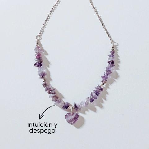 GARGANTILLA MORIA: AMATISTA "INTUICIÓN Y DESAPEGO" - comprar online