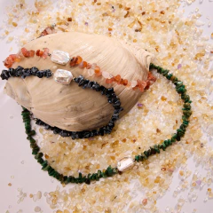 Collar Kaya - JADE y PERLA DE RIO - EL COLLAR DE LA ABUNDANCIA - tienda online