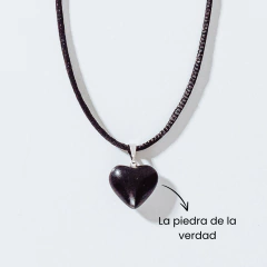 Choker Corazón - Obsidiana "Abre nuevos Horizontes" - comprar online