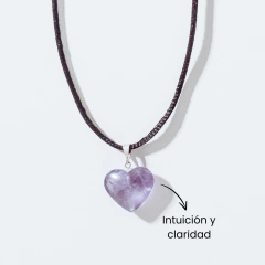 Choker Corazón - Amatista "Intuición y Relajación" - comprar online
