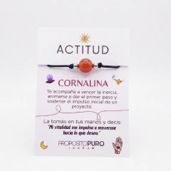 Pulsera Actitud - Cornalina: acción, deseo y motivación.