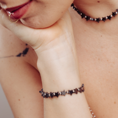 Pulsera/tobillera Brigitte Hematites ESTRELLAS - Materialización y concreción