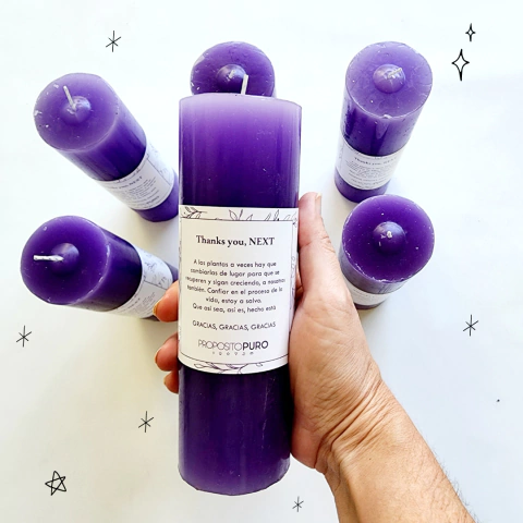 THANK YOU, NEXT - Velón para intencionar cambios y/o mudanzas