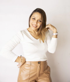 Pantalón Baggy Joy Camel - tienda online