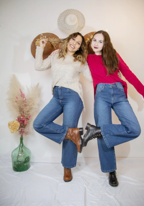 Wide Leg Jeans Harlem Azul