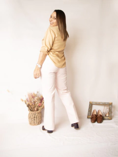 Jeans Wideleg Paris Rosa - tienda online