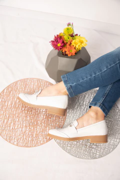 Mocasines Magia Blancos - Olinda En Las Nubes