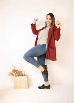 Blazer Ernestina Rojo - tienda online