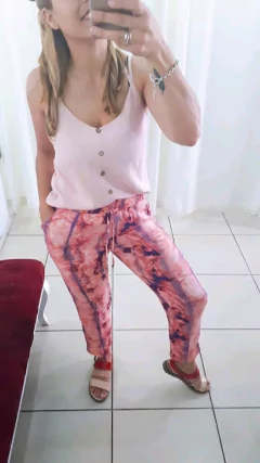 Pantalón Mora Rosa Batik