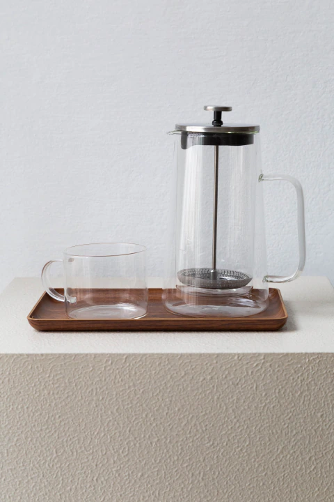Cafetera Doble Vidrio Inox