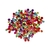 Miçanga Redondo Letras - Multicoloridas - 6mm - comprar online