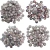 Enfeites com Strass - Prata - 10mm - 20un