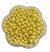 Perola Irisada c/ Furo - Amarelo - 8MM - 50g