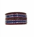 Fita Sinimbu Pespontada - Azul Escuro com Borda Vermelha - 10mm - 10m - COD: 1814/10-06