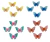 Aplique Acrílico - Borboleta Glitter BT - 4.5cm - 2 Unidades - comprar online