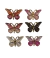 Aplique Pingente V2 - Borboleta Brilhos em Acrílico - 23x32mm - 2 Unidades