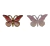 Aplique Pingente V2 - Borboleta Brilhos em Acrílico - 23x32mm - 2 Unidades - loja online