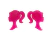 Aplique Emborrachado - Logo Barbie - 20x40mm - 2un - Arte & Strass Aviamentos