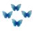 Imagem do Aplique Acrílico - Borboleta Glitter BT - 4.5cm - 2 Unidades