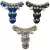 Cabedais - Indiano Azul C/ Strass - Modelo - A0 - 1 Par