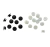 Aplique - Adaptador de Crocs Preto/Branco - 13mm - comprar online