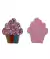 **Aplique Lonita - CupCake Glitter - 6.5cm - 2 Unidades - comprar online